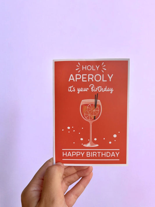 Aperol Birthday Card