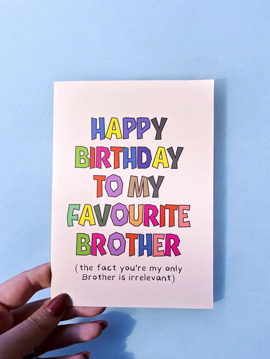 Brother Birthday Card