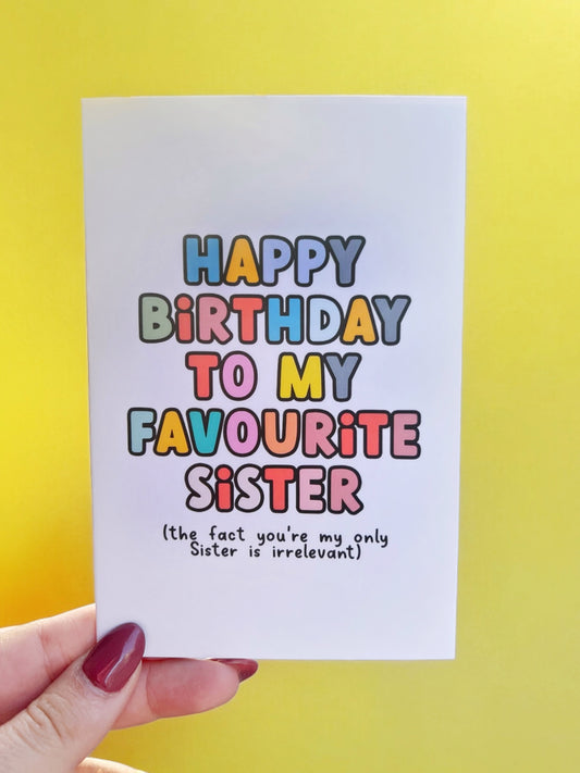 Sister Birthday Card